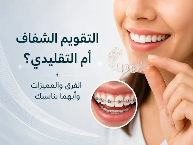 التقويم الشفاف أم التقويم التقليدي: أيهما أنسب لابتسامتك؟