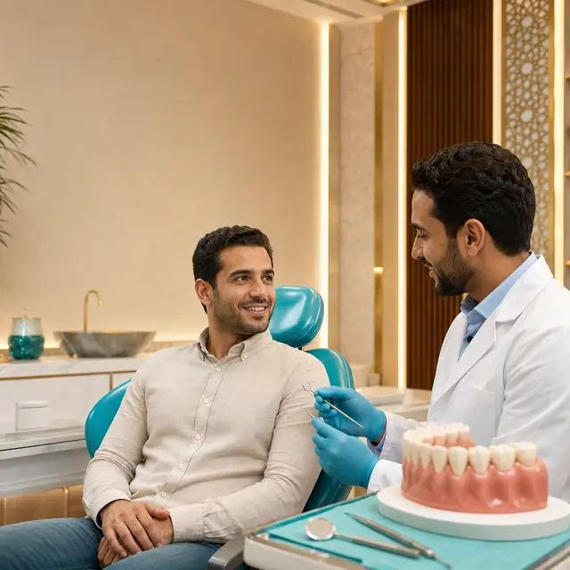 تنظيف وتبييض الأسنان